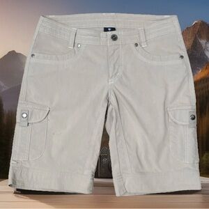 Kuhl Splash Women’s Beige Nylon Cargo Outdoor Shorts Size 4 Style 6084